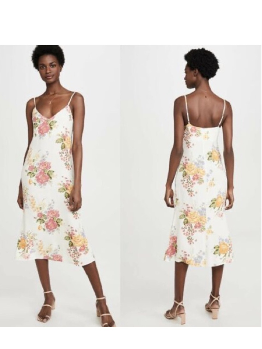Reformation Boston Dress White floral Slip Dress Size 6